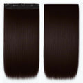 Bronson Professional 24 Clip-In Hair Extensions Dark Brown Straight Hair - Volume - 4 | Grocsy