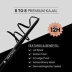 VERYMISS Premium Kajal 8 To 8 - Black | Grocsy