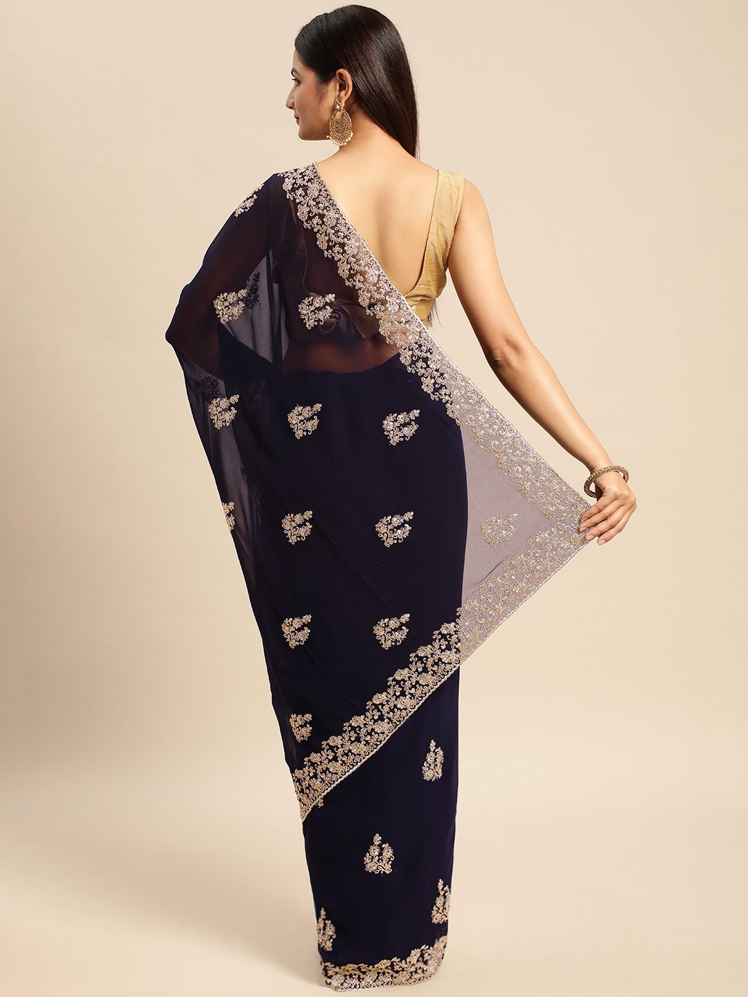 kasee Embroidered Ethnic Saree | Grocsy