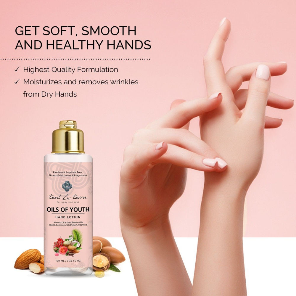 Teal & Terra Hand Lotion with Almond Oil & Shea Butter | Grocsy