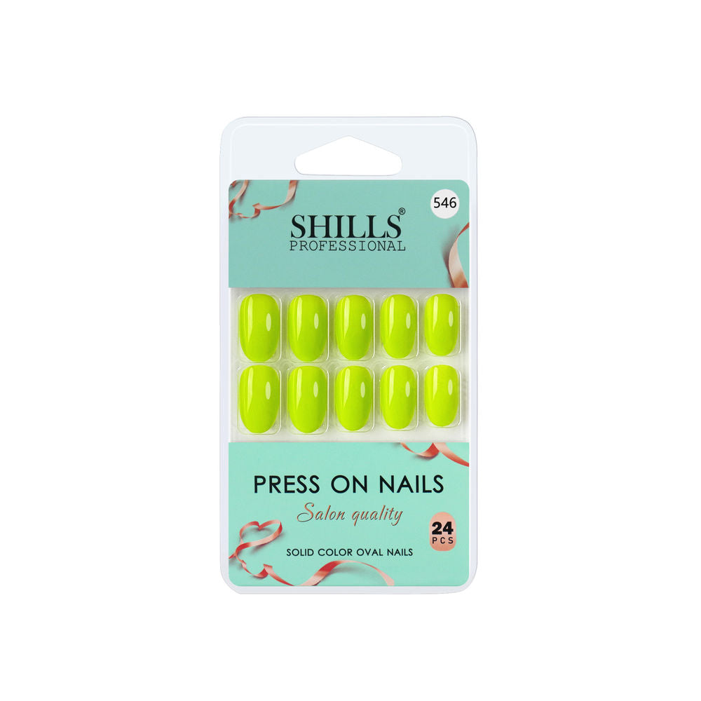 Shills Professional Reusable Press On Nails Oval - SPN546 | Grocsy