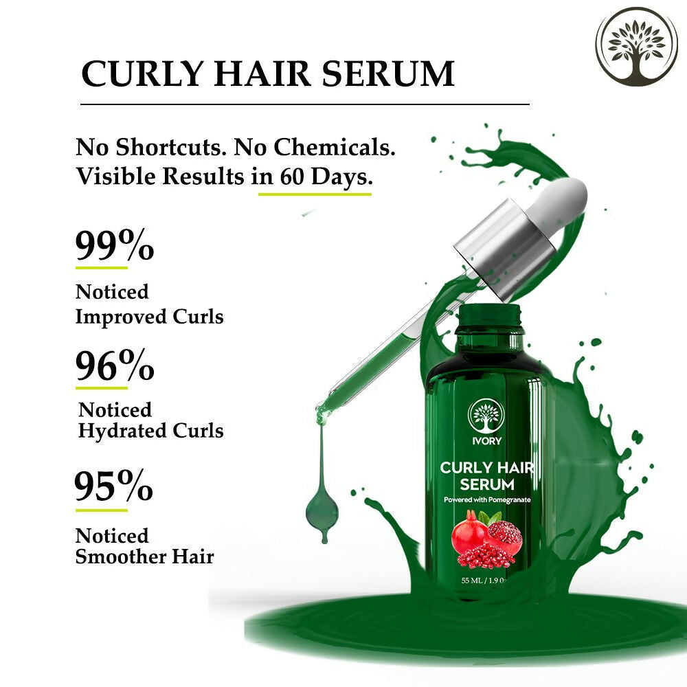 Ivory Natural Curly Hair Serum For Smooth Even Curls And Silky | Grocsy