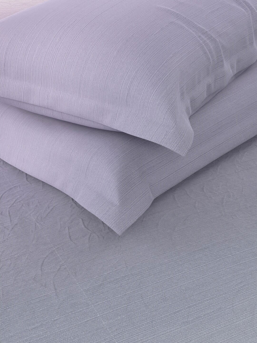 Nautica Bradford Purple & Mauve 160 TC Pure Cotton King Bedsheet & 2 Pillow Covers | Grocsy