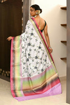 Joban Fashion Multicolor Saree Kataan Rainbow Digital Print With Embroidery | Grocsy