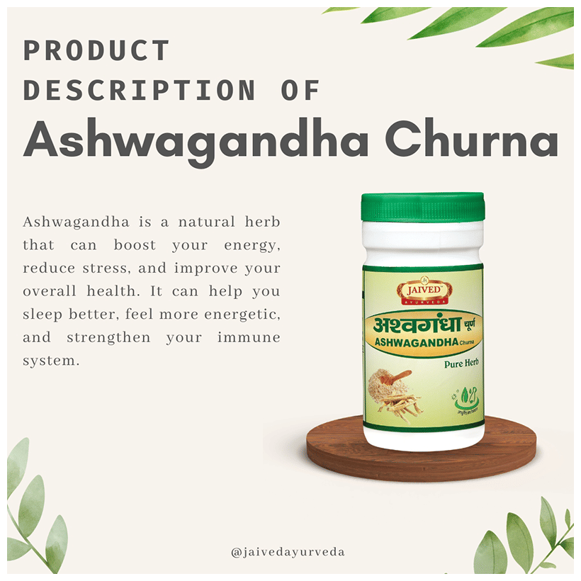Jaived Ayurveda Ashwagandha Churna | Grocsy
