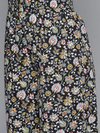 HERE&NOW Women Floral Printed Regular Pure Cotton Kurta with Palazzos & Dupatta | Grocsy