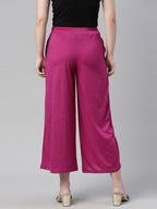 Souchii Purple Knitted Ethnic Palazzos | Grocsy