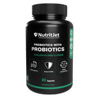 NutritJet Prebiotics with Probiotics Vegetarian Capsules