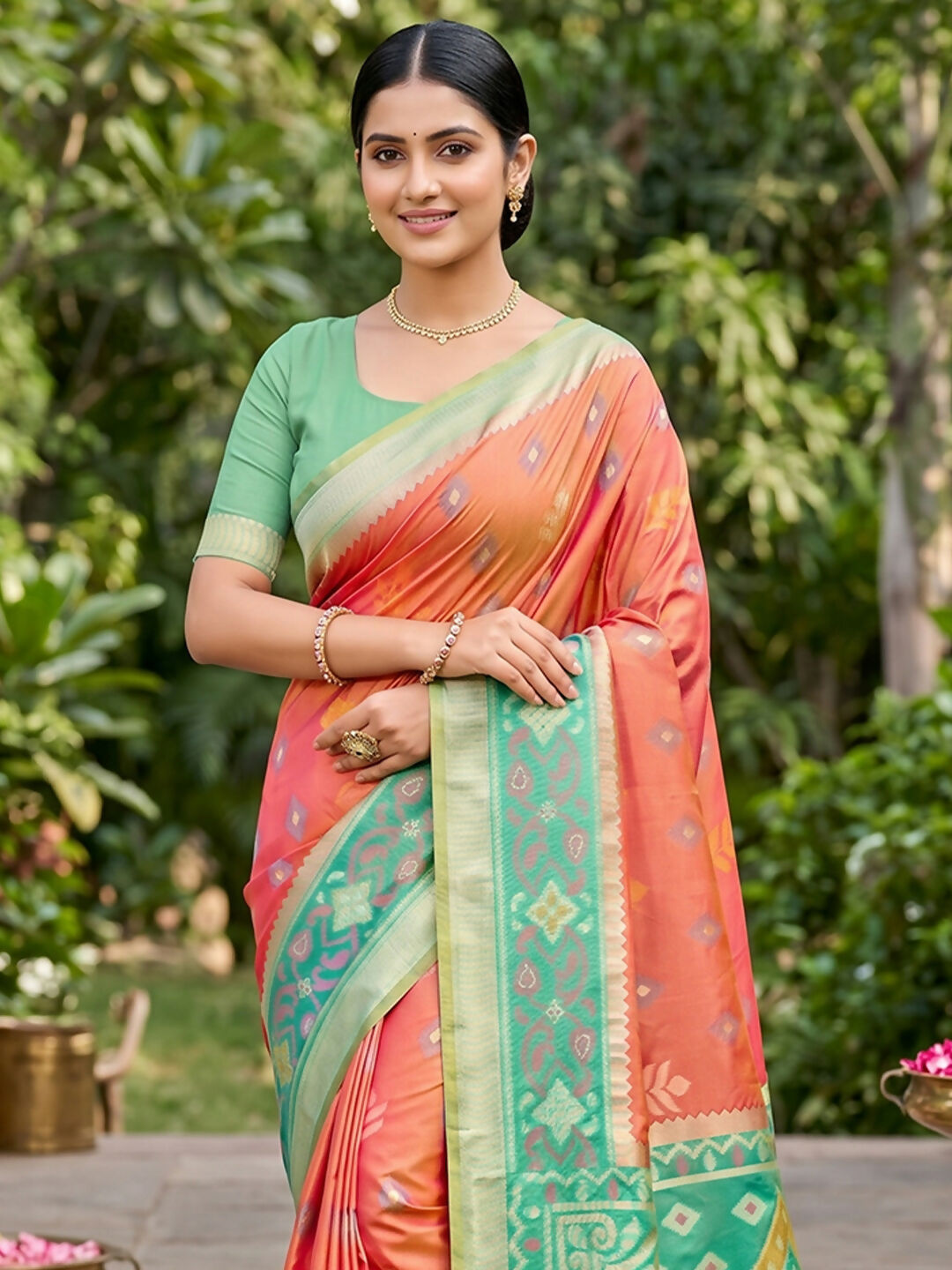 Shree Shyam Fashion Mustard Soft Silk Saree | Grocsy