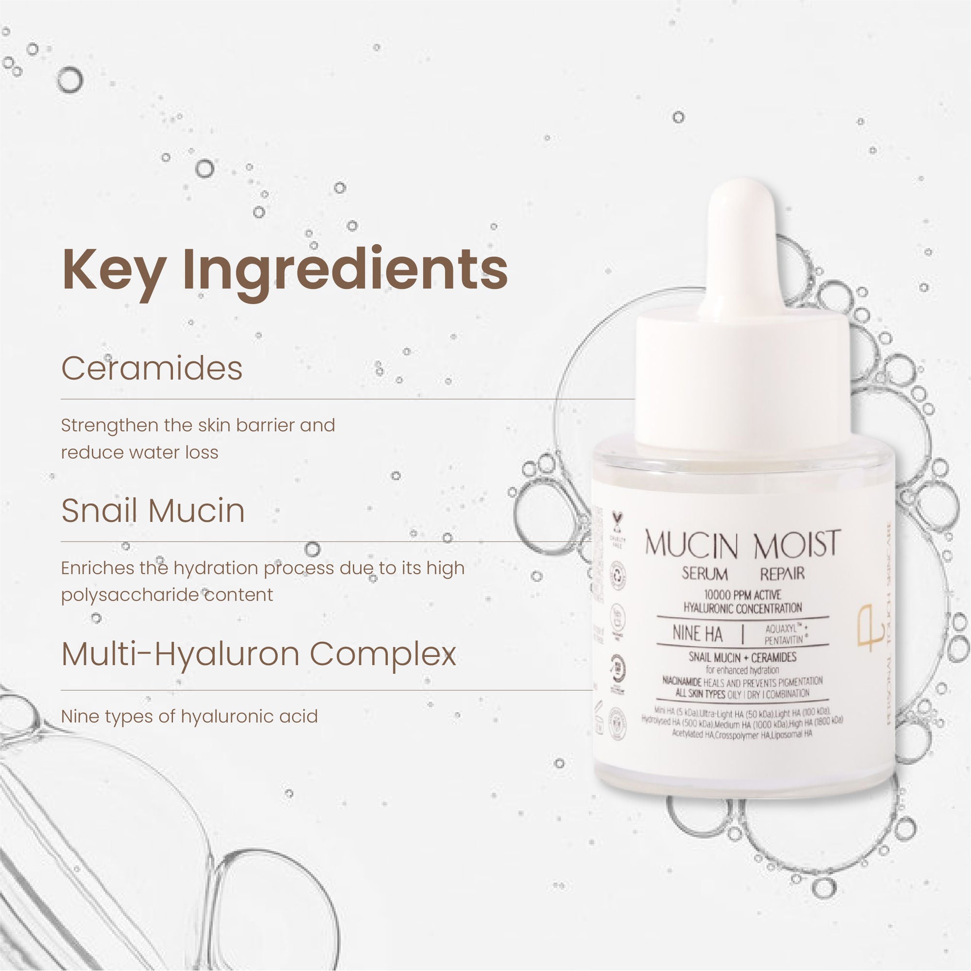 Personal Touch Skincare World’s 1st Snail Mucin Serum With 9 Types Of Hyaluronic Acid Ceramides | Grocsy