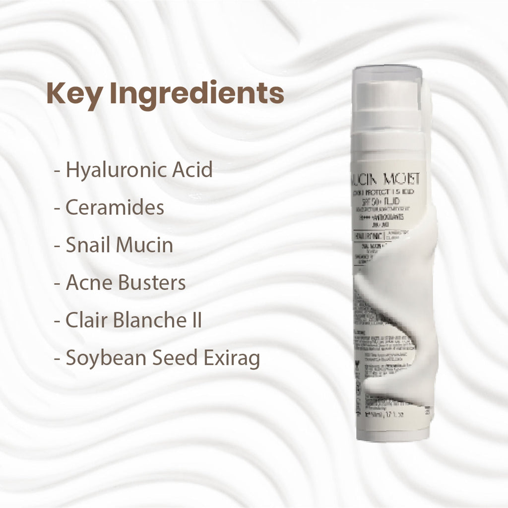 Personal Touch Skincare Mucin Moist Fluid Sunscreen SPF 50+ PA+++ UVA/UVB To Minimizes Pores | Grocsy