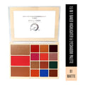 Matt Look 15 In 1 Baked Highlighter & Eyeshadow Matte Palette Face Makeup - Matte 01 | Grocsy