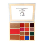 Matt Look 15 In 1 Baked Highlighter & Eyeshadow Matte Palette Face Makeup - Matte 01 | Grocsy