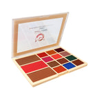 Matt Look 15 In 1 Baked Highlighter & Eyeshadow Matte Palette Face Makeup - Matte 01 | Grocsy
