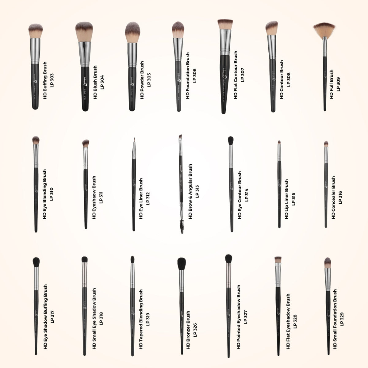 London Prime HD Professional Brush Set - 21 Pcs | Grocsy