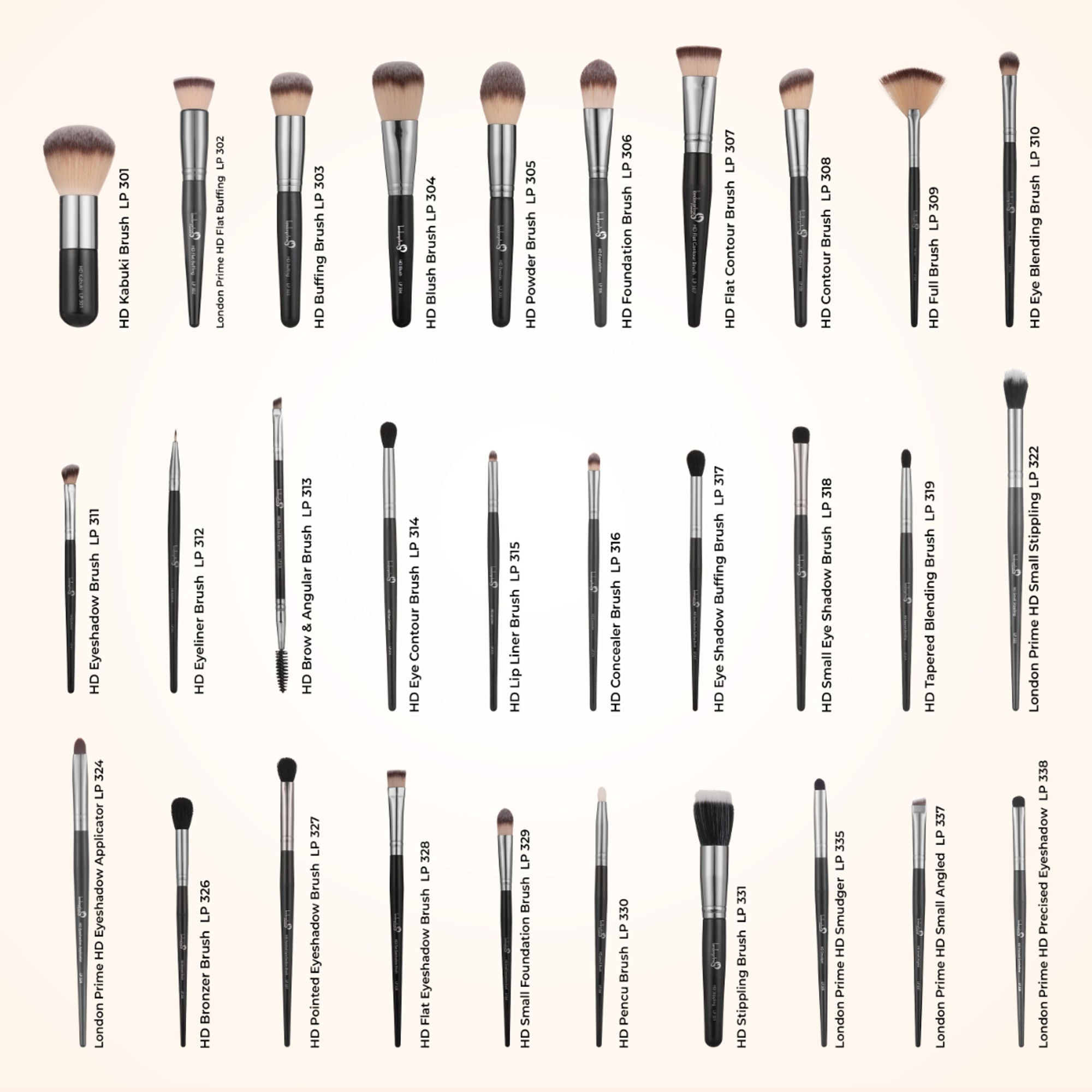 London Prime HD Professional Brush Set - 30 Pcs | Grocsy