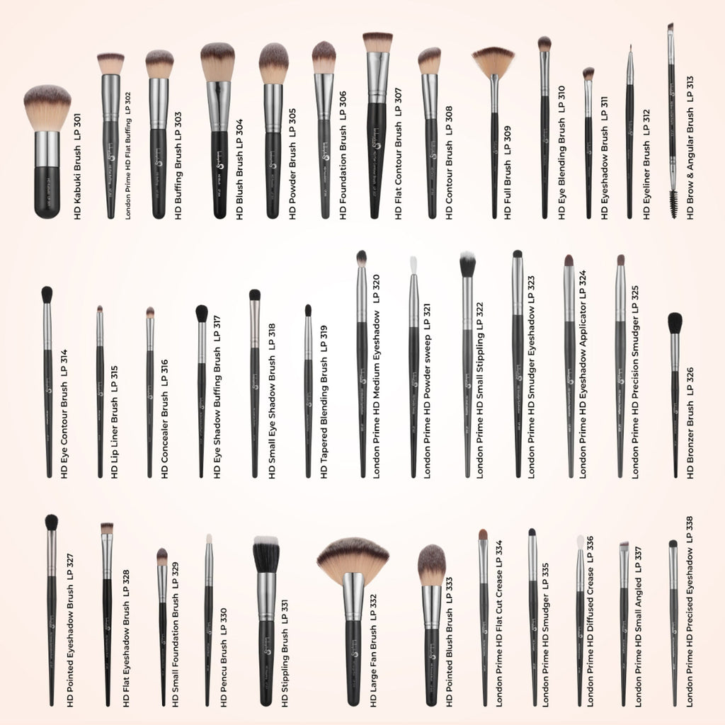 London Prime HD Signature Brush Set - 38 Pcs, Peach | Grocsy