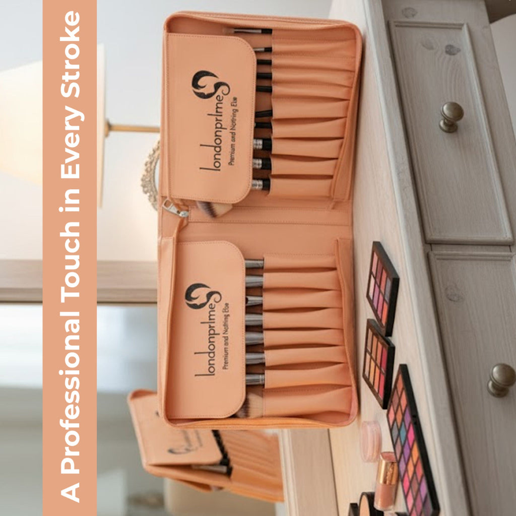 London Prime HD Signature Brush Set - 38 Pcs, Peach | Grocsy
