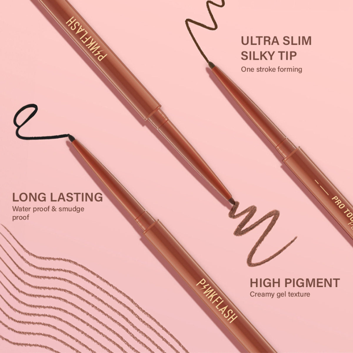 PINKFLASH Pro Touch Pencil Eyeliner - 03 Caramel | Grocsy