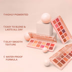 PINKFLASH Pro Touch Eyeshadow Palette - 01 Cranberry Cookies | Grocsy
