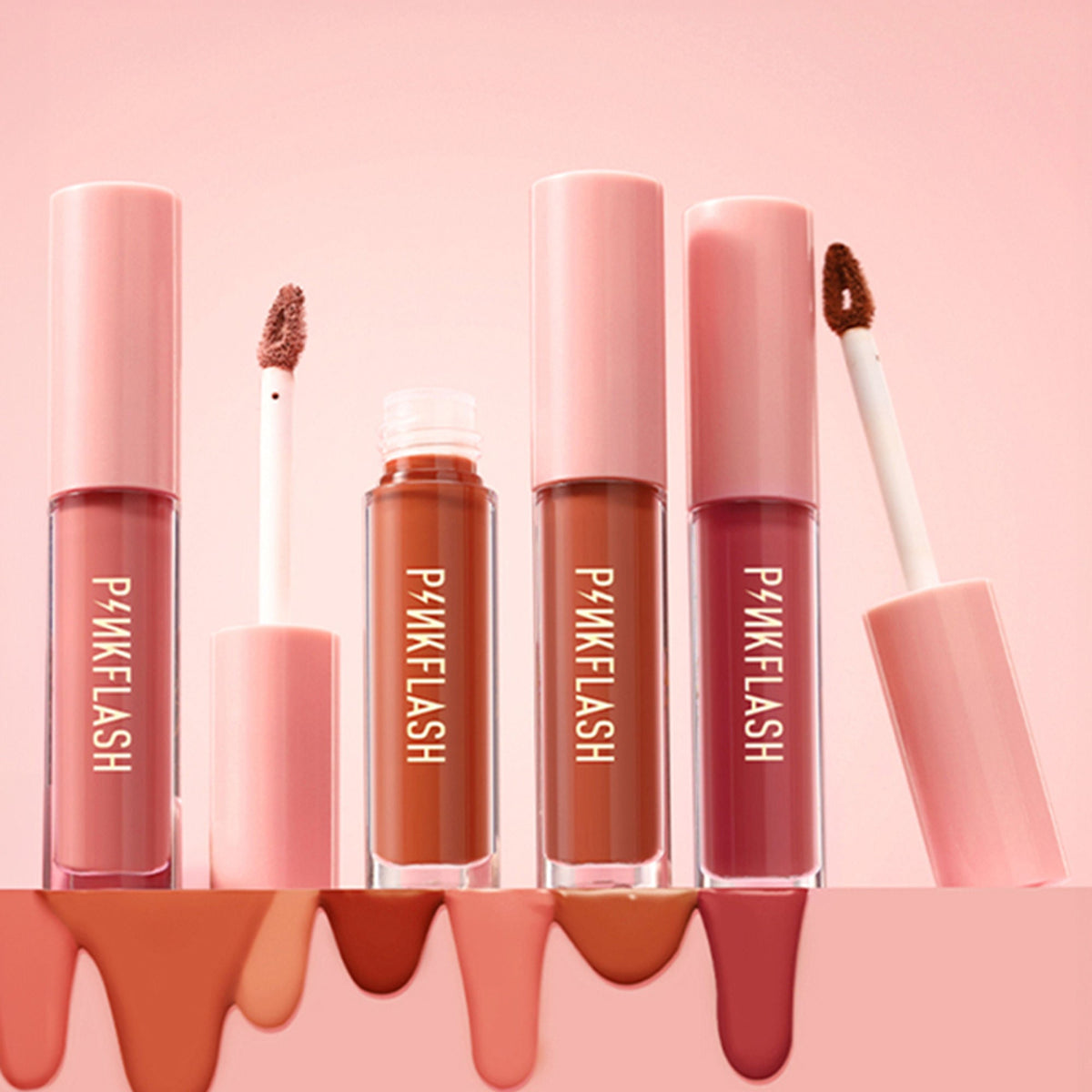 PINKFLASH Melting Matte Lip Cream - P01 Dolly Pink | Grocsy