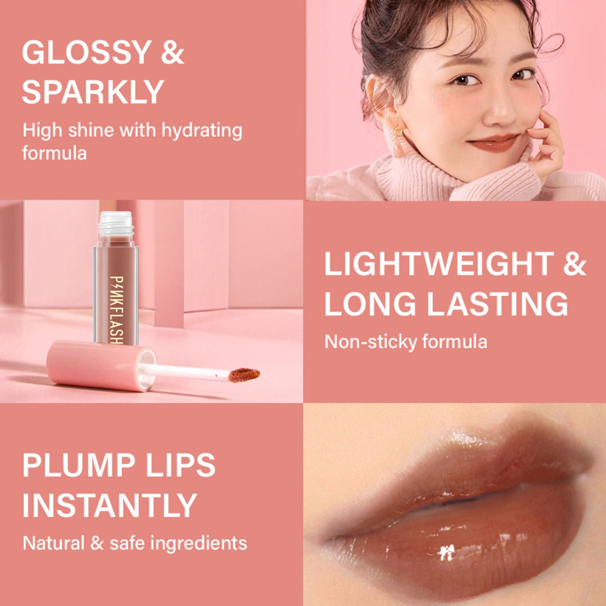 PINKFLASH Ever Glossy Moist Lip Gloss - G05 Steppin | Grocsy