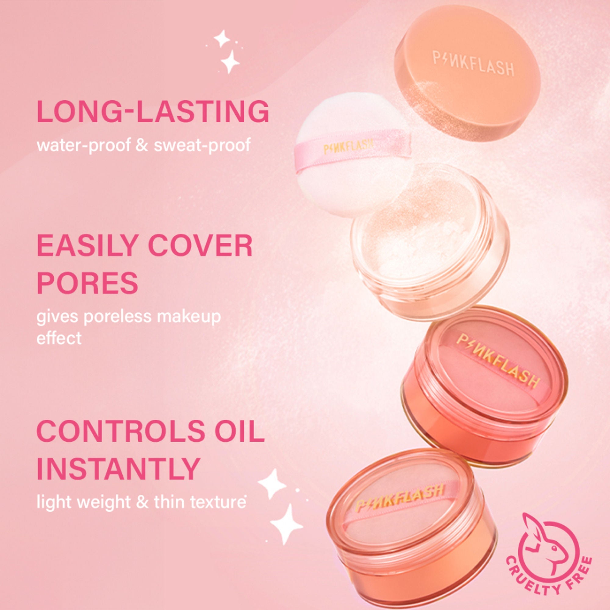 PINKFLASH Oil Controller Translucent Loose Powder - 111 | Grocsy