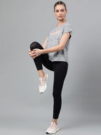 MKH Typography Printed Extended Sleeves Dri-FIT Relaxed Fit Sports T-shirt | Grocsy