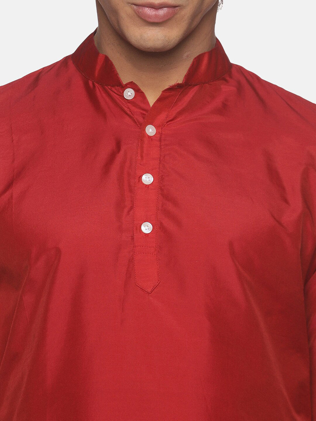 Sethukrishna Men Maroon Kurta with Pyjamas | Grocsy