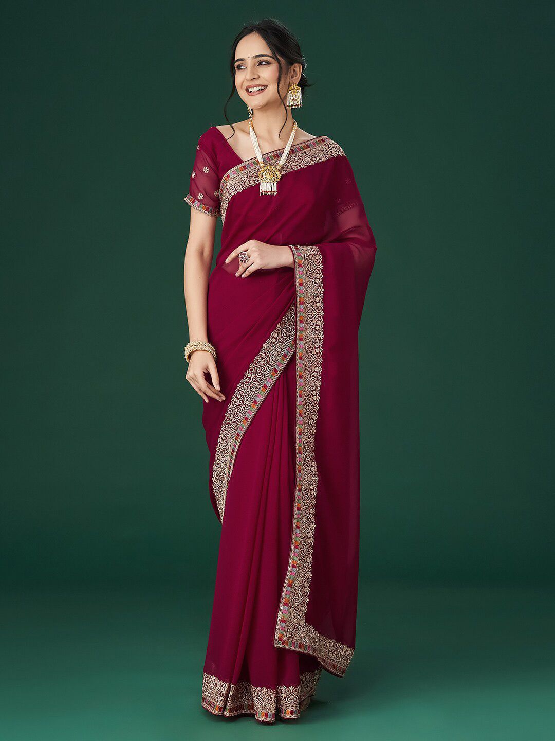 kasee Embroidered Sarees | Grocsy
