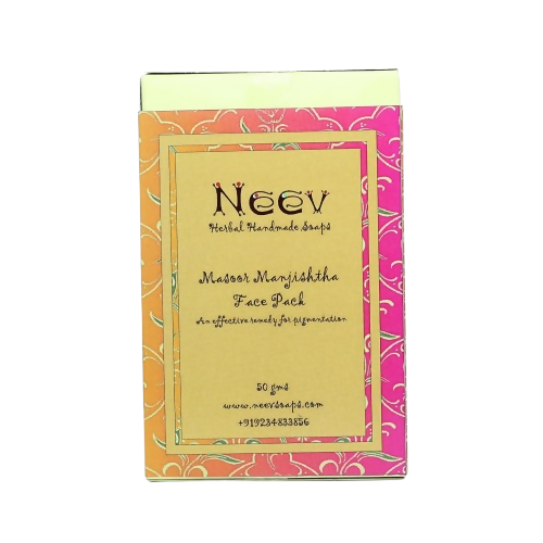 Neev Herbal Handmade Soaps Masoor Manjishtha Face Pack | Grocsy