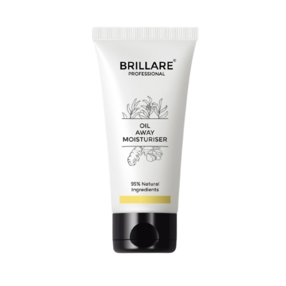 Brillare Oil Away Natural Moisturiser With Tea Tree and Turmeric For Oily | Grocsy