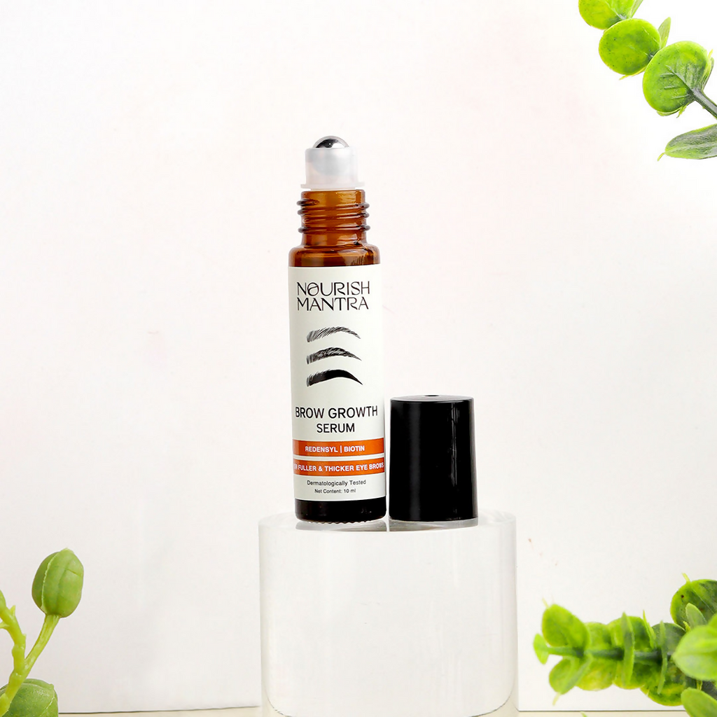 Nourish Mantra Eye Brow Growth Serum with Biotin & Peptides | Grocsy