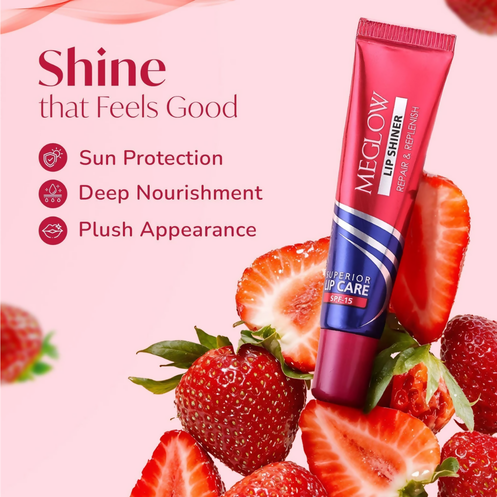 Meglow Lip Shiner with SPF 15 - Pink | Grocsy