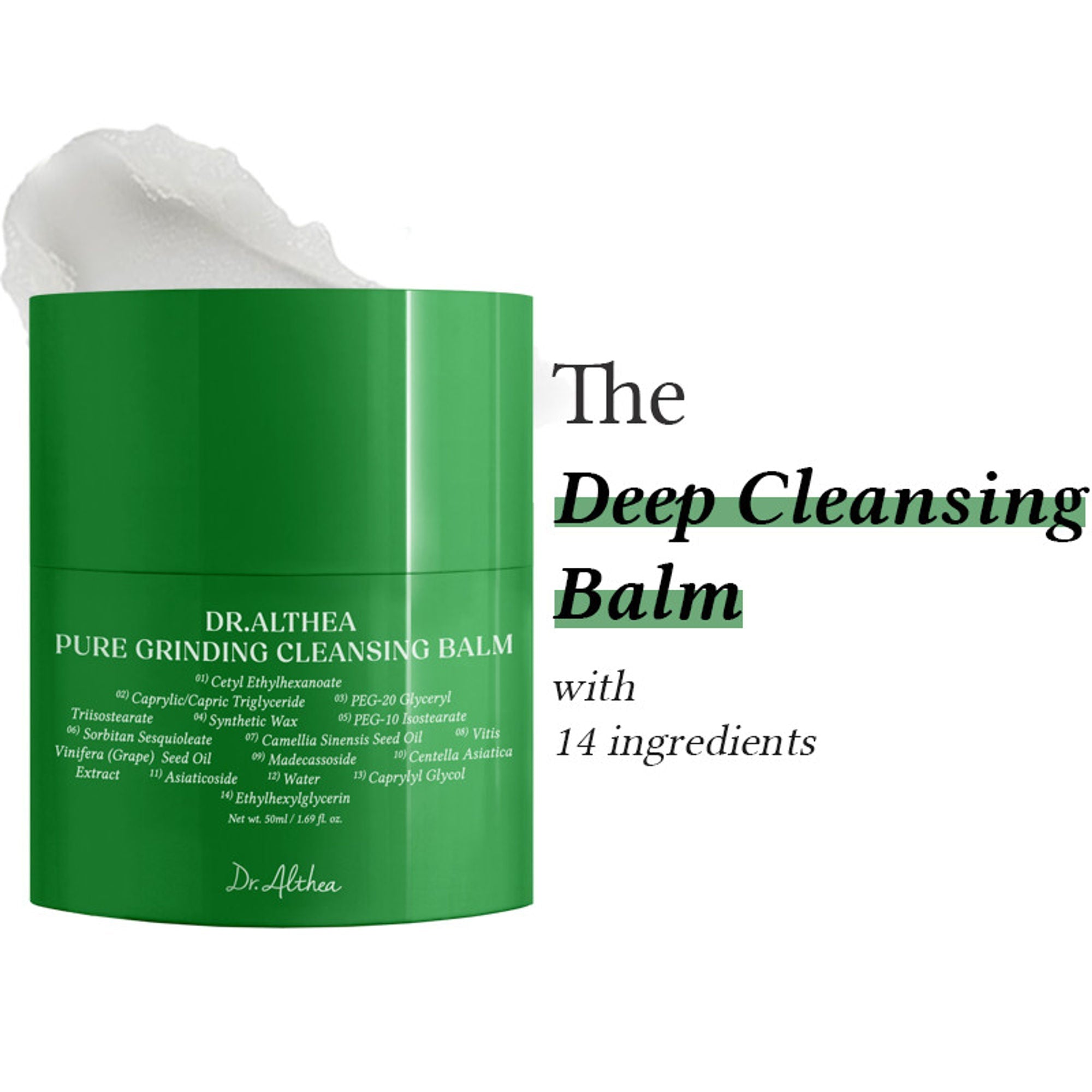 Dr.Althea Pure Grinding Cleansing Balm: Gentle Oil-Based Makeup Remover & Pore Cleanser | Grocsy