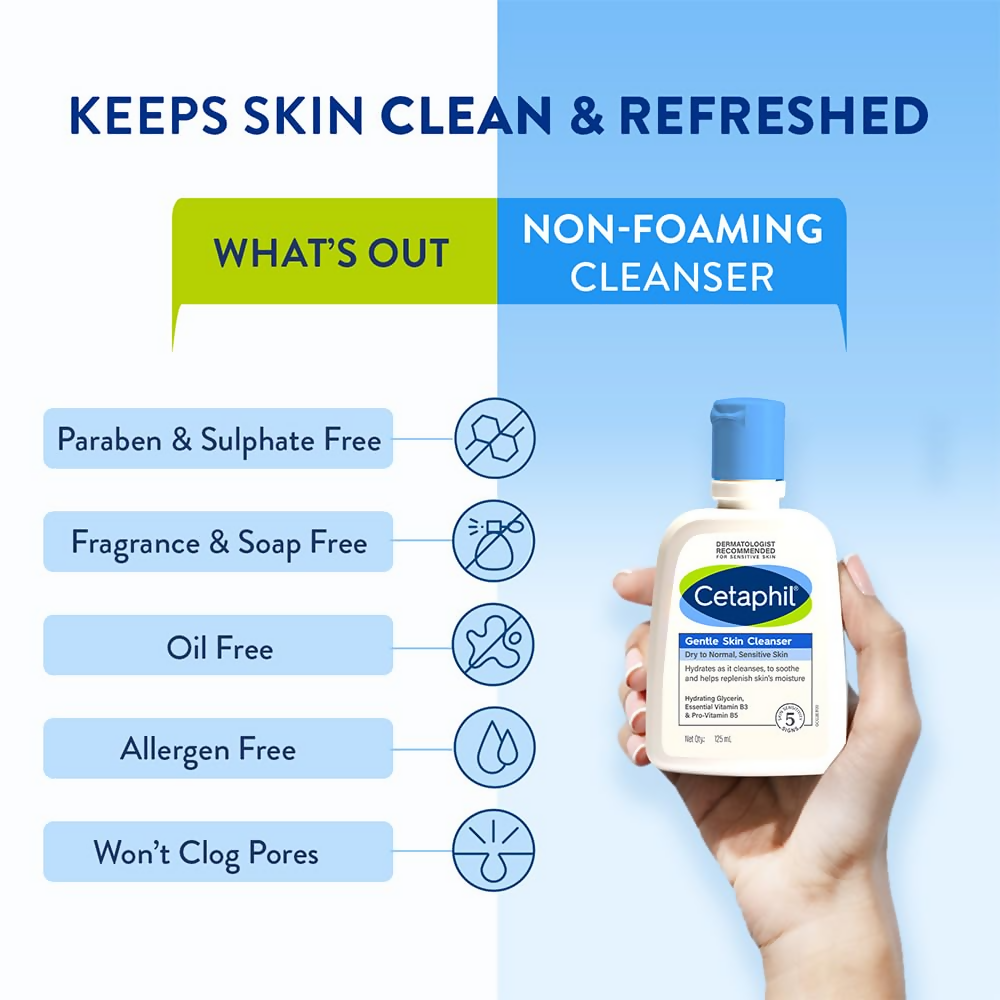 Cetaphil Paraben, Sulphate-Free Gentle Skin Hydrating Face Wash | Grocsy