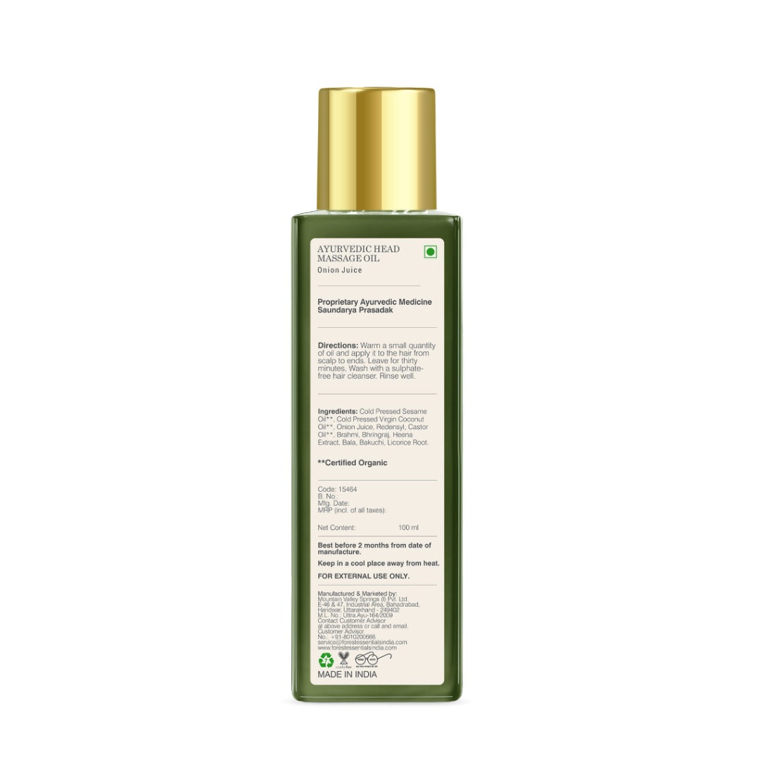 Forest Essentials Ayurvedic Head Massage Oil With Onion Juice | Grocsy