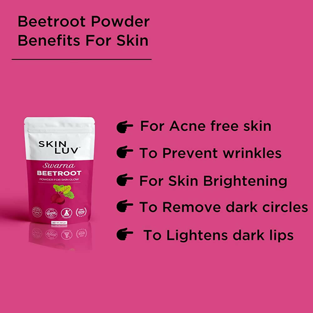SkinLuv Swarna Beetroot Powder For Skin Glow | Grocsy