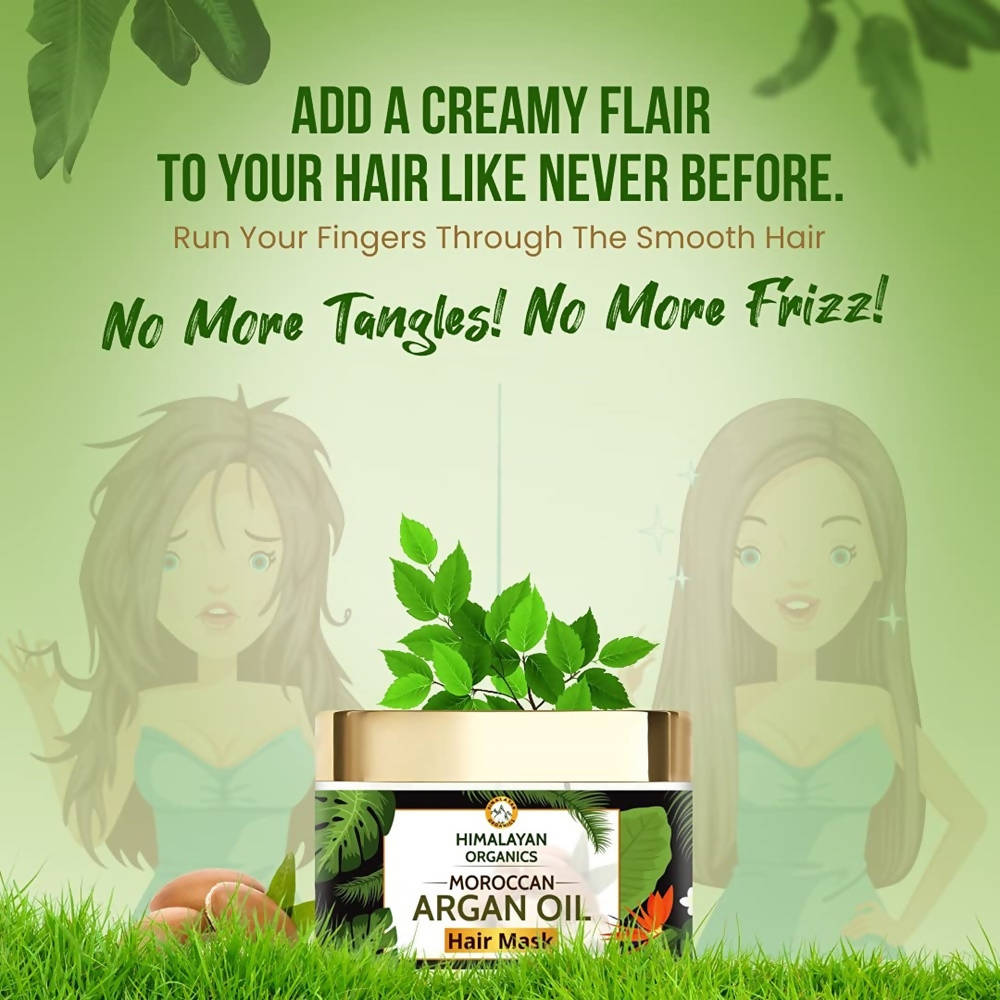 Himalayan Organics Moroccan Argan Hair Mask | Grocsy