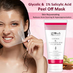 Globus Naturals Glycolic & 1% Salicylic Acid Anti Acne Peel Off Mask | Grocsy