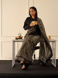 Tikhi Imli Black & Gold Geometric Printed Ready To Wear Saree | Grocsy