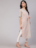 Aks Ethnic Motifs Printed A-line Layered Kurta | Grocsy