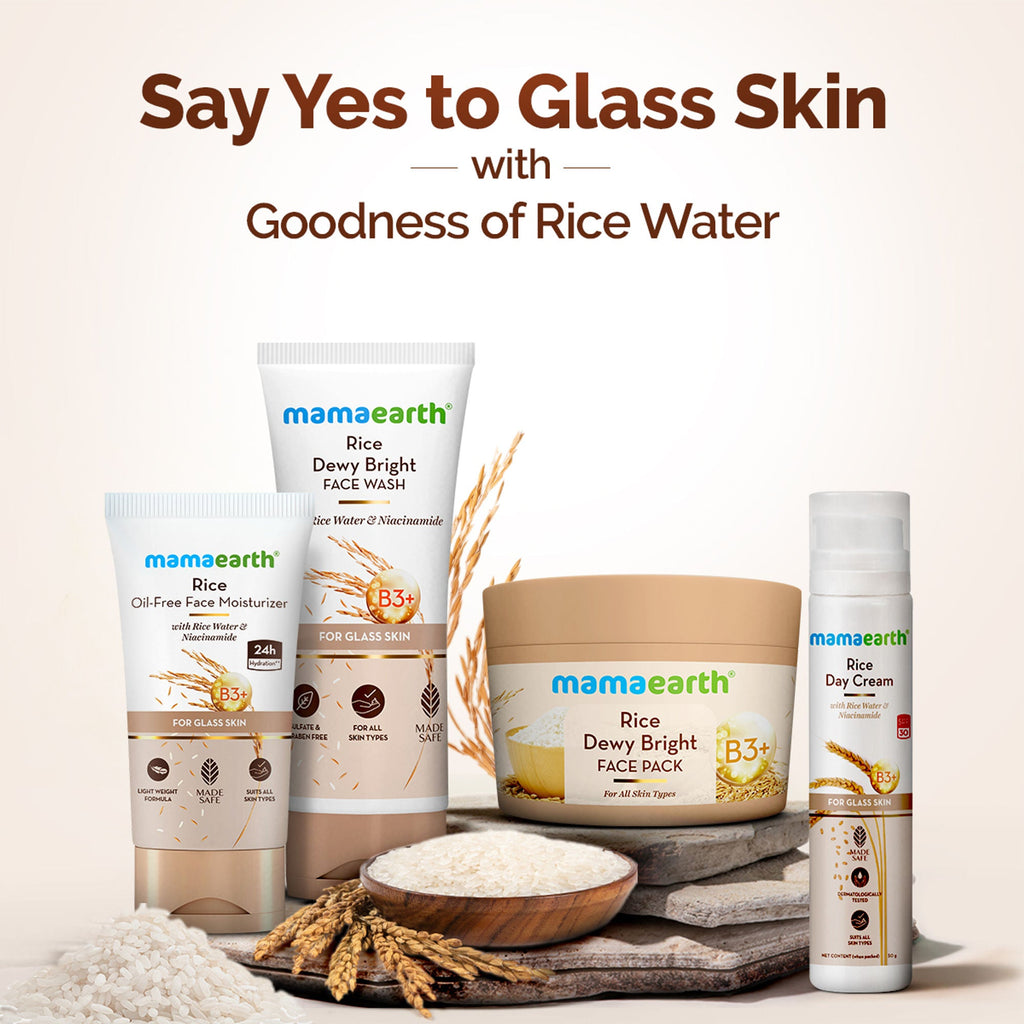 Mamaearth Rice Oil-Free Face Moisturizer For Oily Skin | Grocsy