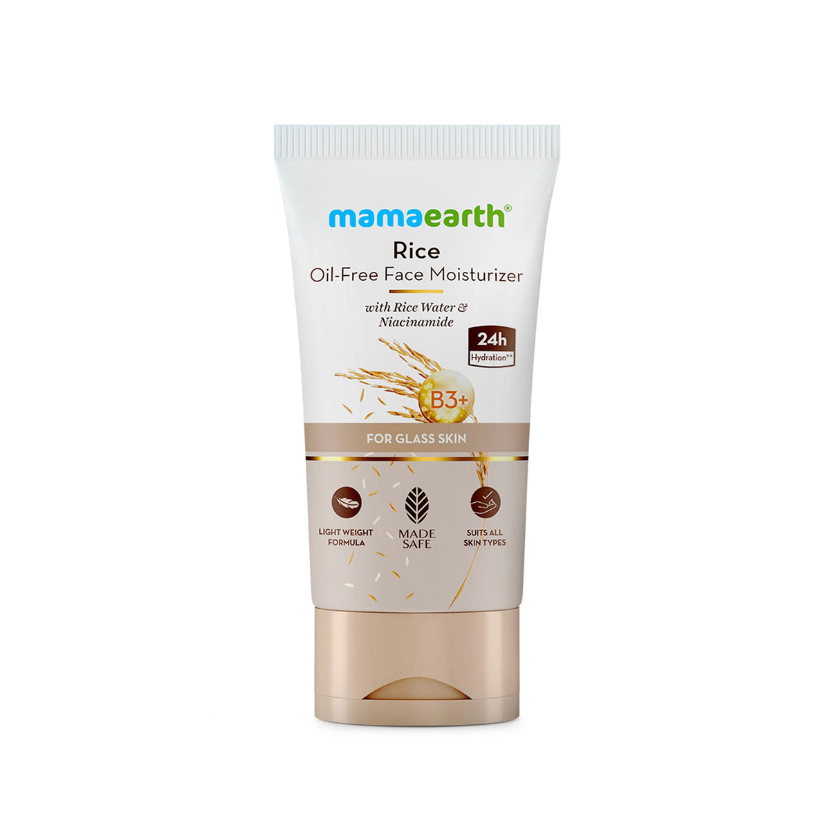 Mamaearth Rice Oil-Free Face Moisturizer For Oily Skin | Grocsy
