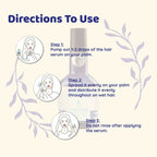 Habibs Hair Serum Dry Curly & Treated Hairs For Silky & Smooth Hair | Grocsy