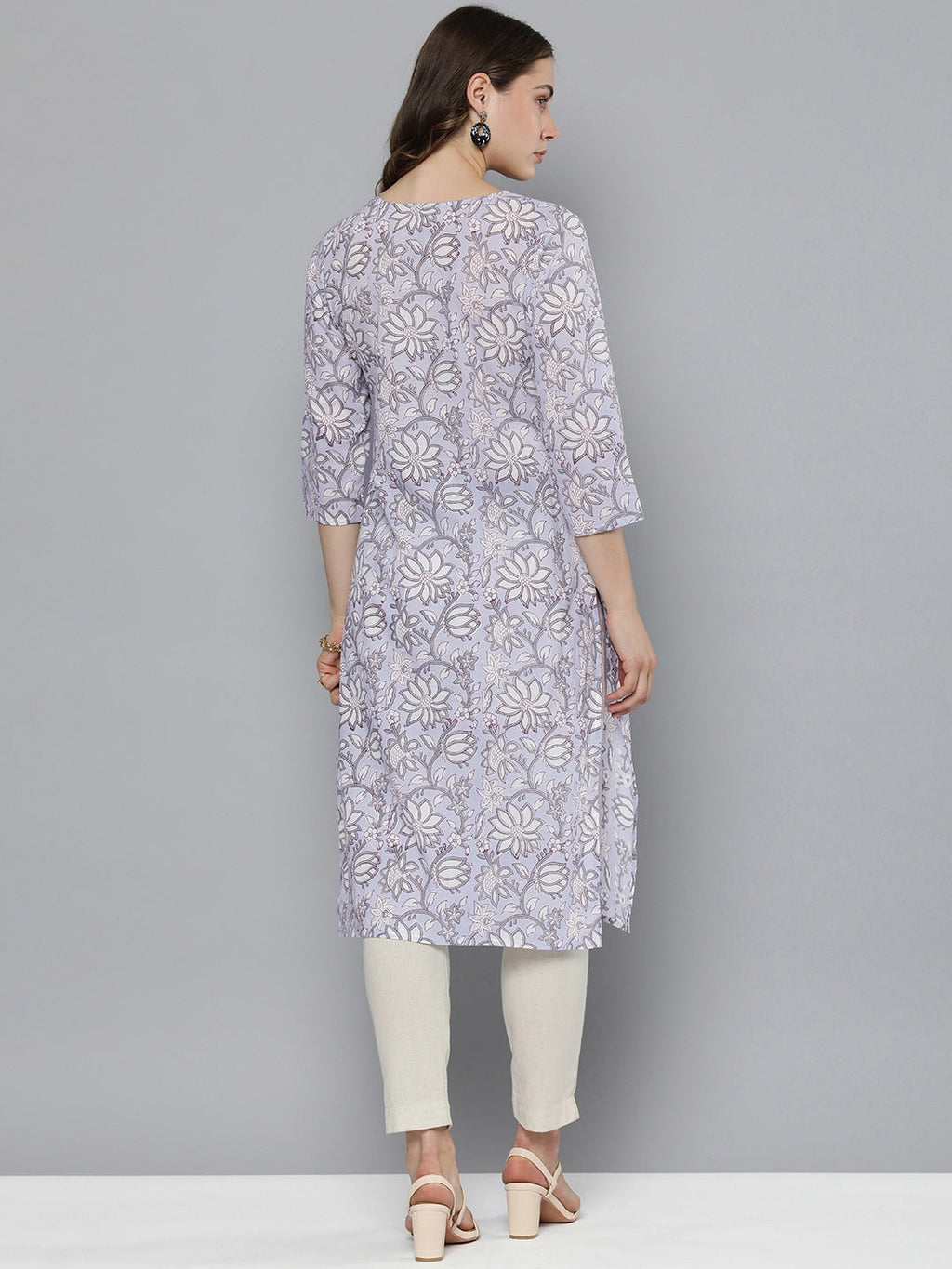 HERE&NOW Floral Printed Kurta | Grocsy