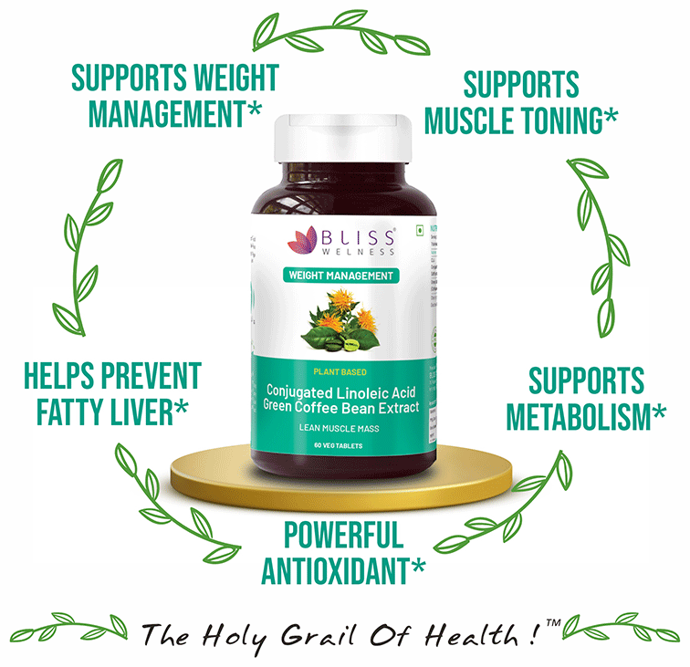 Bliss Welness Weight Management Green Coffee Bean Extract Veg Tablet | Grocsy