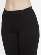 TAG 7 Women Pack Of 2 Solid Straight-Fit Ankle-Length Leggings | Grocsy
