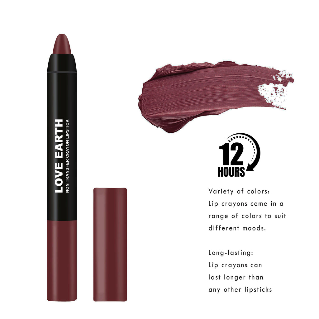 Love Earth Non Transfer Crayon Lipstick-Iris | Grocsy