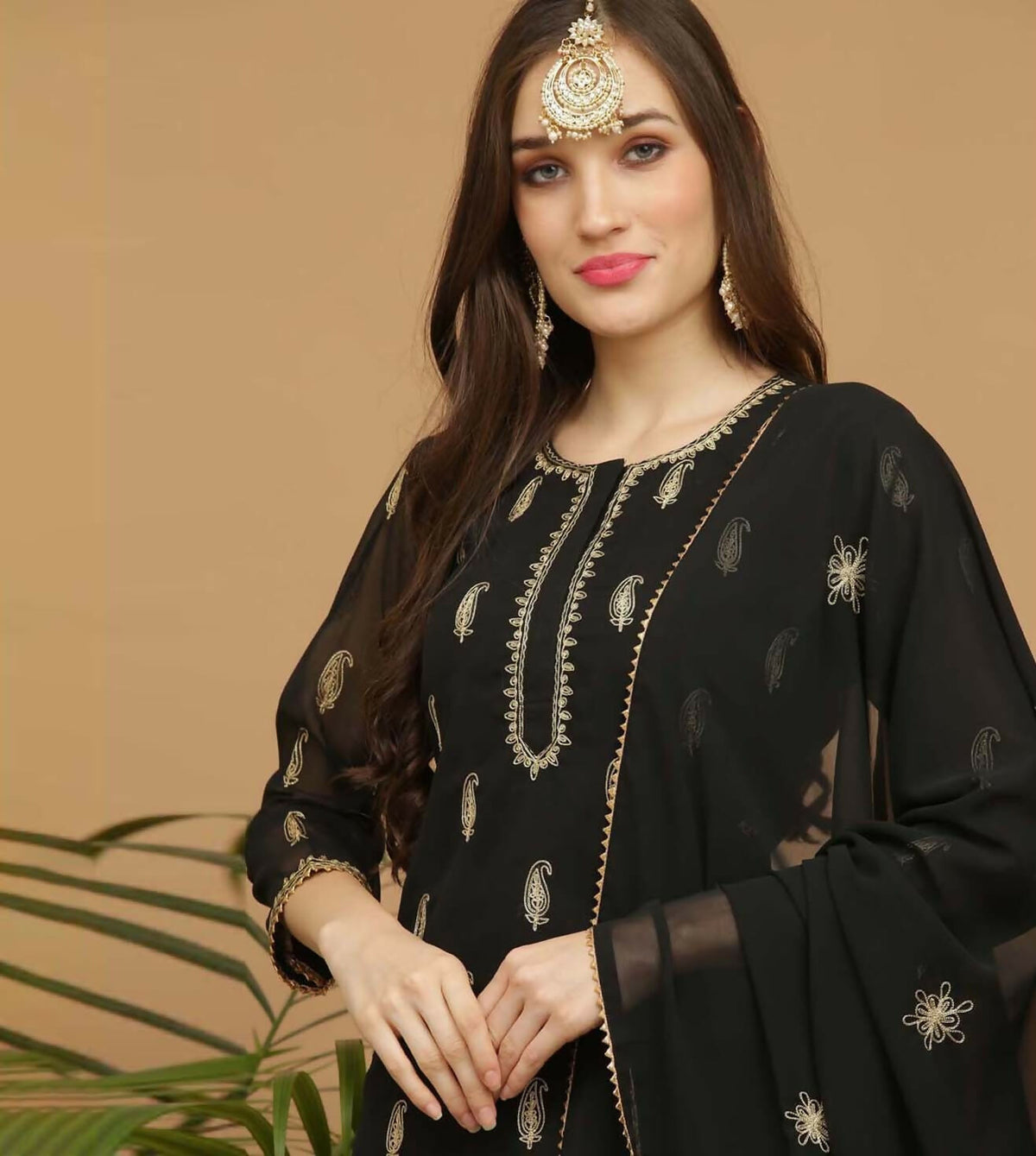 Joban Fashion Black Georgette Lehenga Set | Grocsy